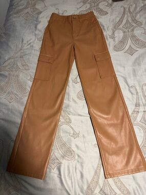 pistola Faux Leather Pants in Brown